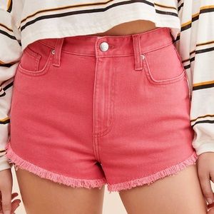 Free People x Lee vintage retro cut off denim shorts in pink size 30 NWOT